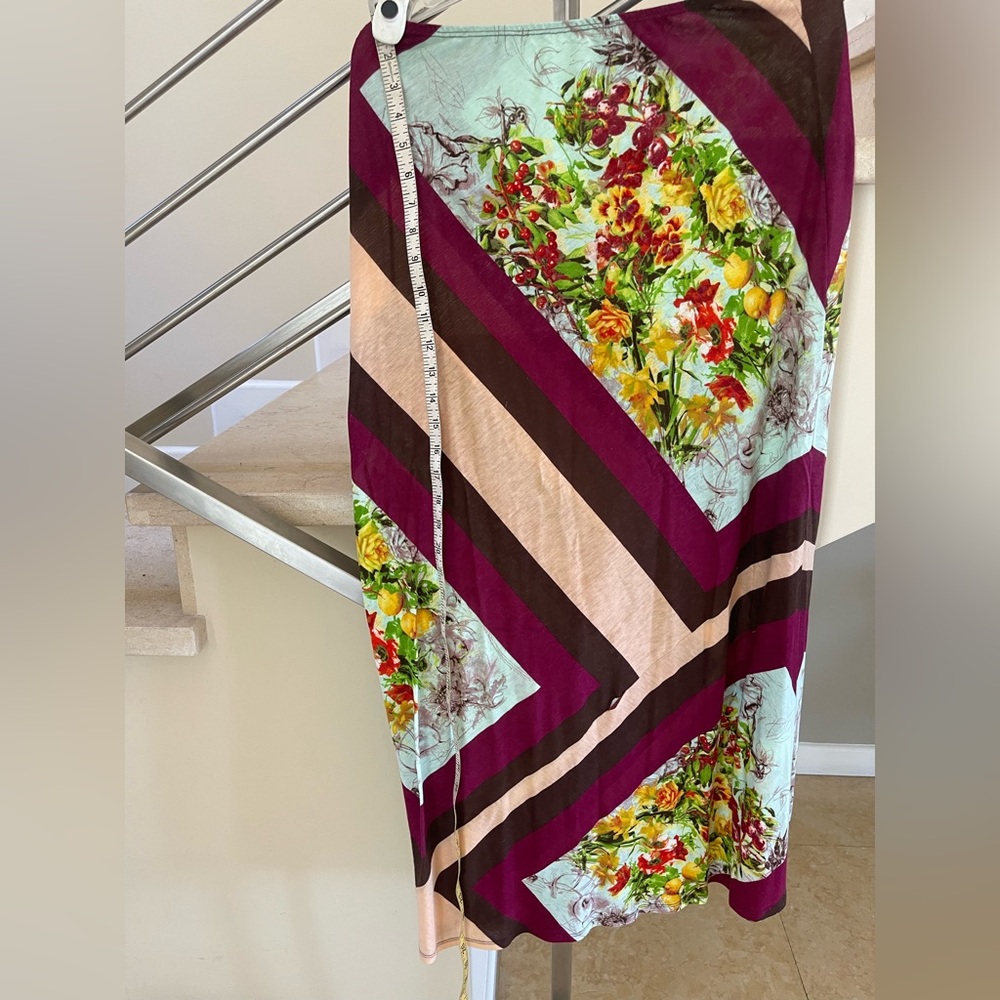 VINTAGE Floral Geometric Patterned Skirt - Picture 16 of 16